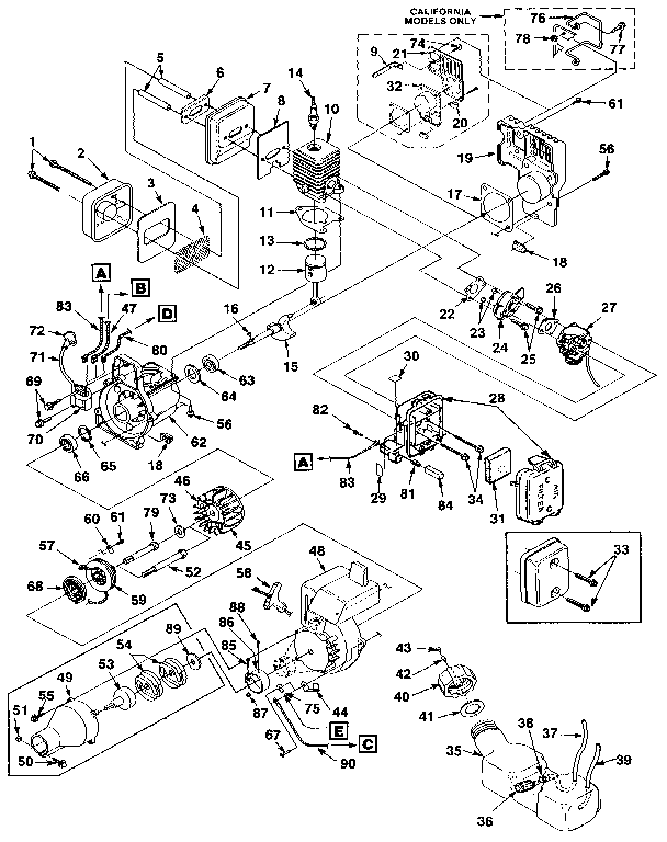 Homelite Weed Eater Parts Diagram