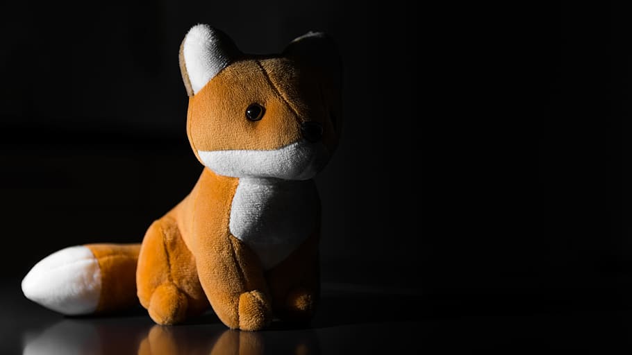 fox, fox plush toy, packshot, staging, representation, stuffed toy, HD wallpaper