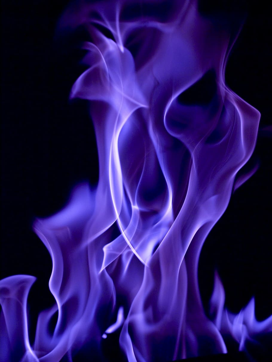 HD wallpaper purple flame illustration flames flickering fire burning   Wallpaper Flare