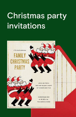 Christmas party invitations