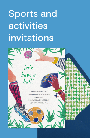 Sports and activities invitations