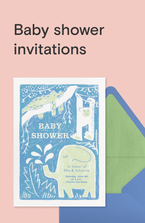 Baby shower invitations