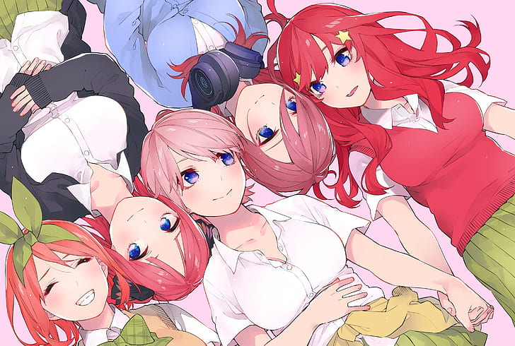 Anime, The Quintessential Quintuplets, Ichika Nakano, Itsuki Nakano, HD wallpaper