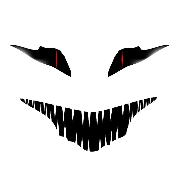 Hd Wallpaper White Dark Scary Face Red Avatar Smiley Eyes Wallpaper Flare