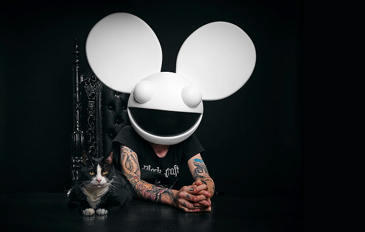 deadmau5, music, dj, hd, 4k, mammal, pets, domestic, domestic animals, HD wallpaper