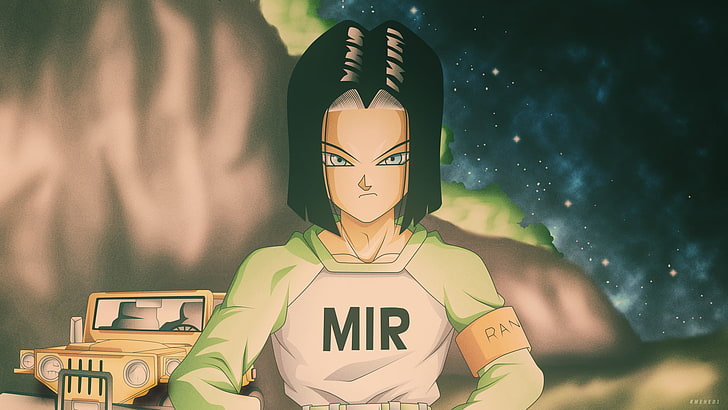 Dragon Ball, Dragon Ball Super, Android 17 (Dragon Ball), front view