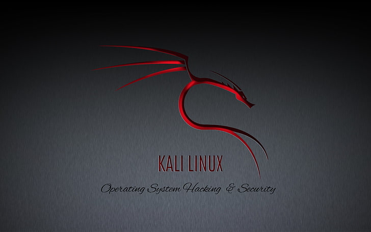 Linux, GNU, Kali Linux, Kali Linux NetHunter, text, red, studio shot HD wallpaper