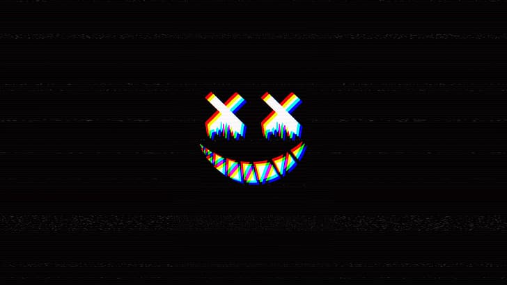 Hd Wallpaper Dark Smile Smiling Large Eyes Crying Crazy Face Glitch Art Wallpaper Flare