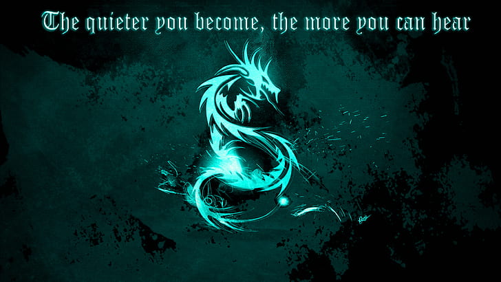 dragon, quote, Kali Linux NetHunter HD wallpaper