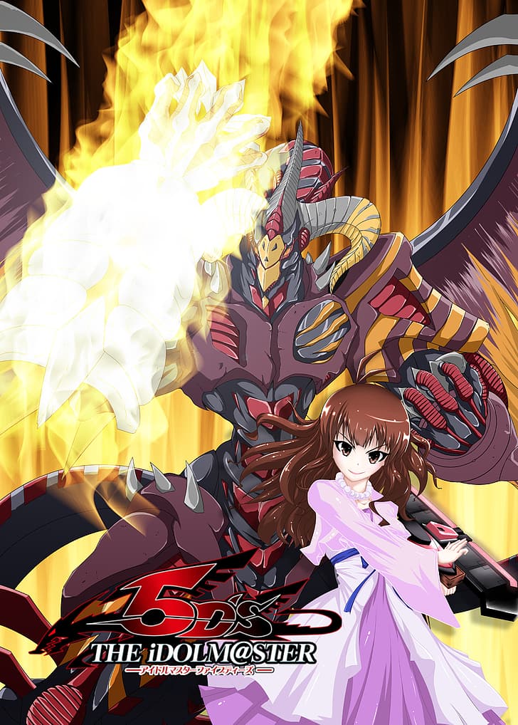 Scarlight Red Dragon Archfiend, anime, anime girls, Yu-Gi-Oh!, HD wallpaper