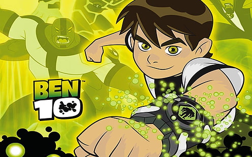 HD wallpaper: TV Show, Ben 10, Ben Tennyson, green color, cartoon, close-up  | Wallpaper Flare