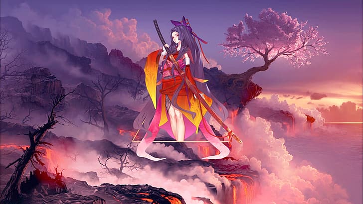 Wallpaper ID 389437  Anime Samurai Phone Wallpaper  1080x1920 free  download