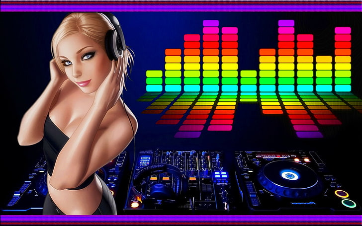 d-j, dance, disc, disco, dubstep, edm, electro, electronic, HD wallpaper