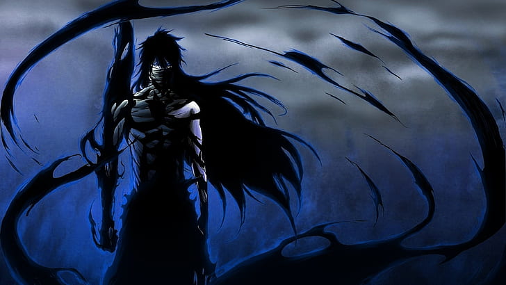 getsuga tenshou, kurosaki ichigo, mugetsu, bleach, Anime, HD wallpaper