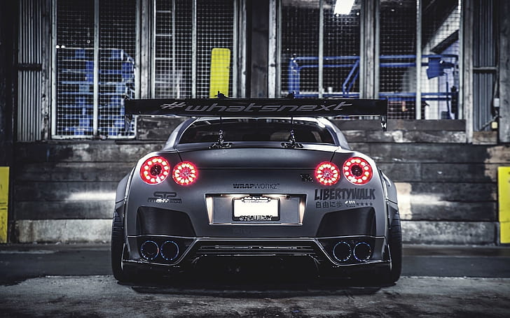 Black Coupe Tuning Nissan Skyline Gt R R35 Liberty Walk Nissan Gtr ...