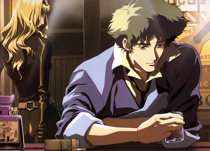 cowboy bebop spike spiegel julia cowboy bebop 2400x1720  Anime Cowboy Bebop HD Art, HD wallpaper