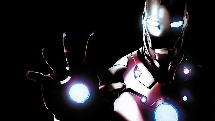 4098x768px | free download | HD wallpaper: Iron Man illustration, Marvel  Comics, Tony Stark, black background | Wallpaper Flare