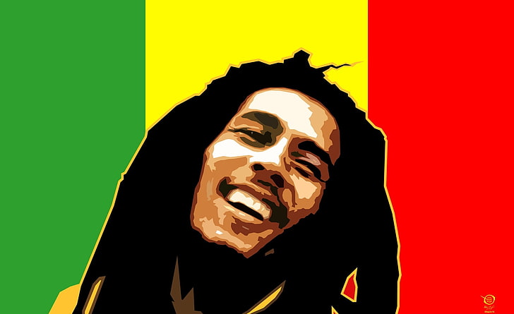 Bob Marley, Aero, Vector Art, zelko, radic, bfvrp, digital, design, HD wallpaper