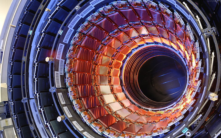 Large Hadron Collider, CERN., LHC, circle, geometric shape, HD wallpaper