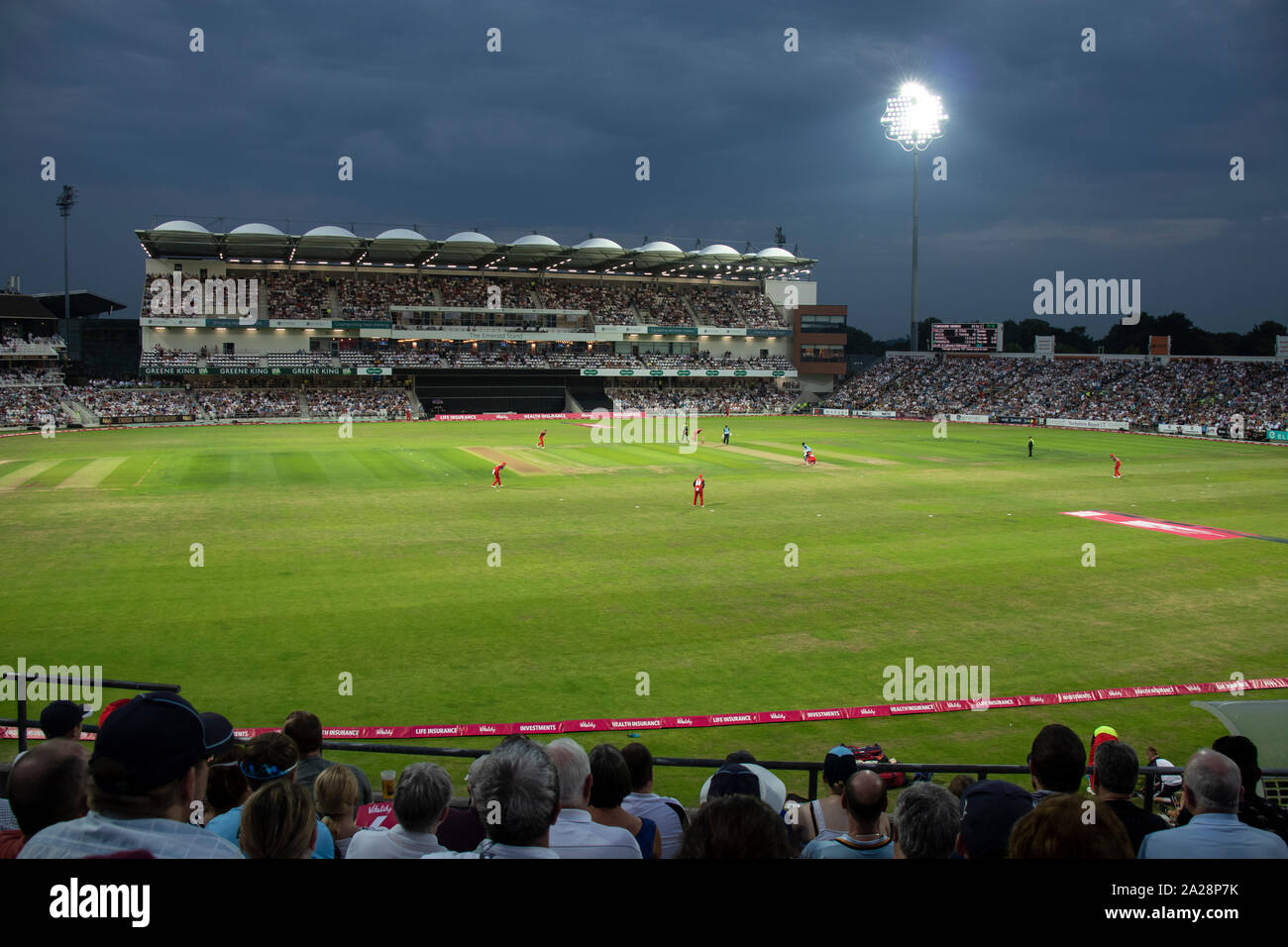 Headingley Cricket Ground. Emerald Stand Stock Photo