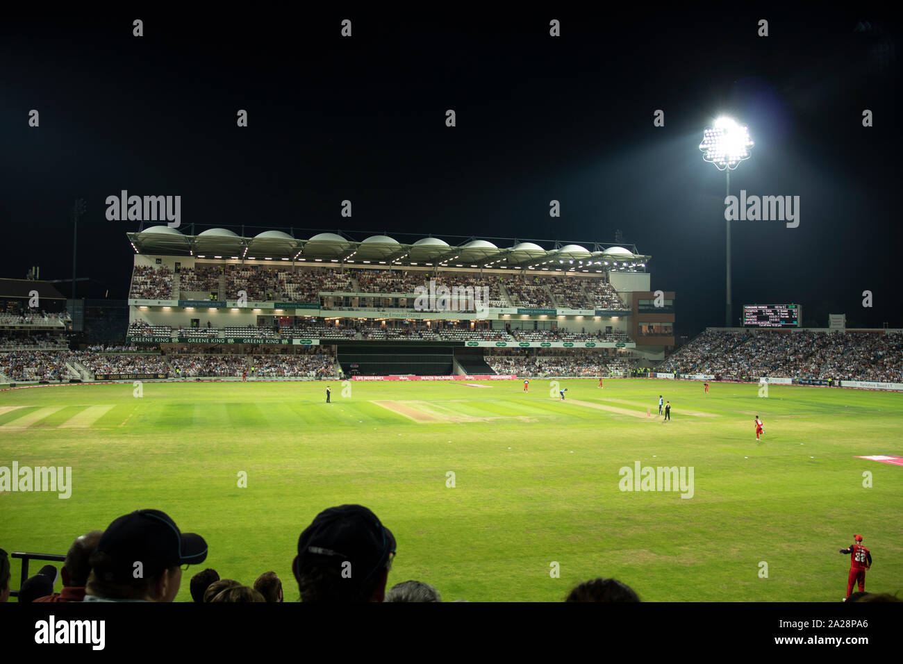 Headingley Cricket Ground. Emerald Stand Stock Photo