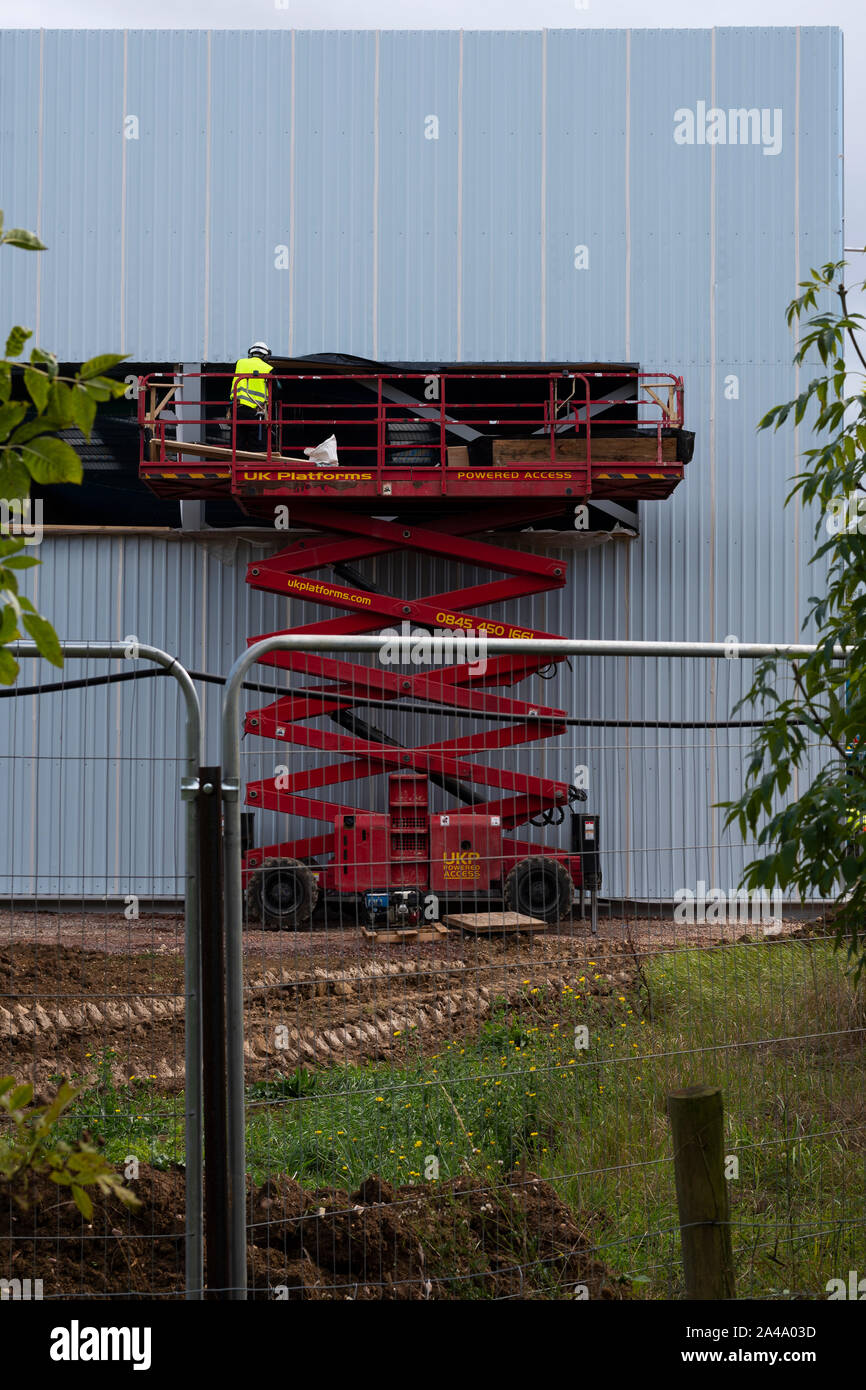 Integral Powertrain Ltd’s new Technical Centre being built in Milton Keynes by Warwick Burt Construction Ltd Stock Photo