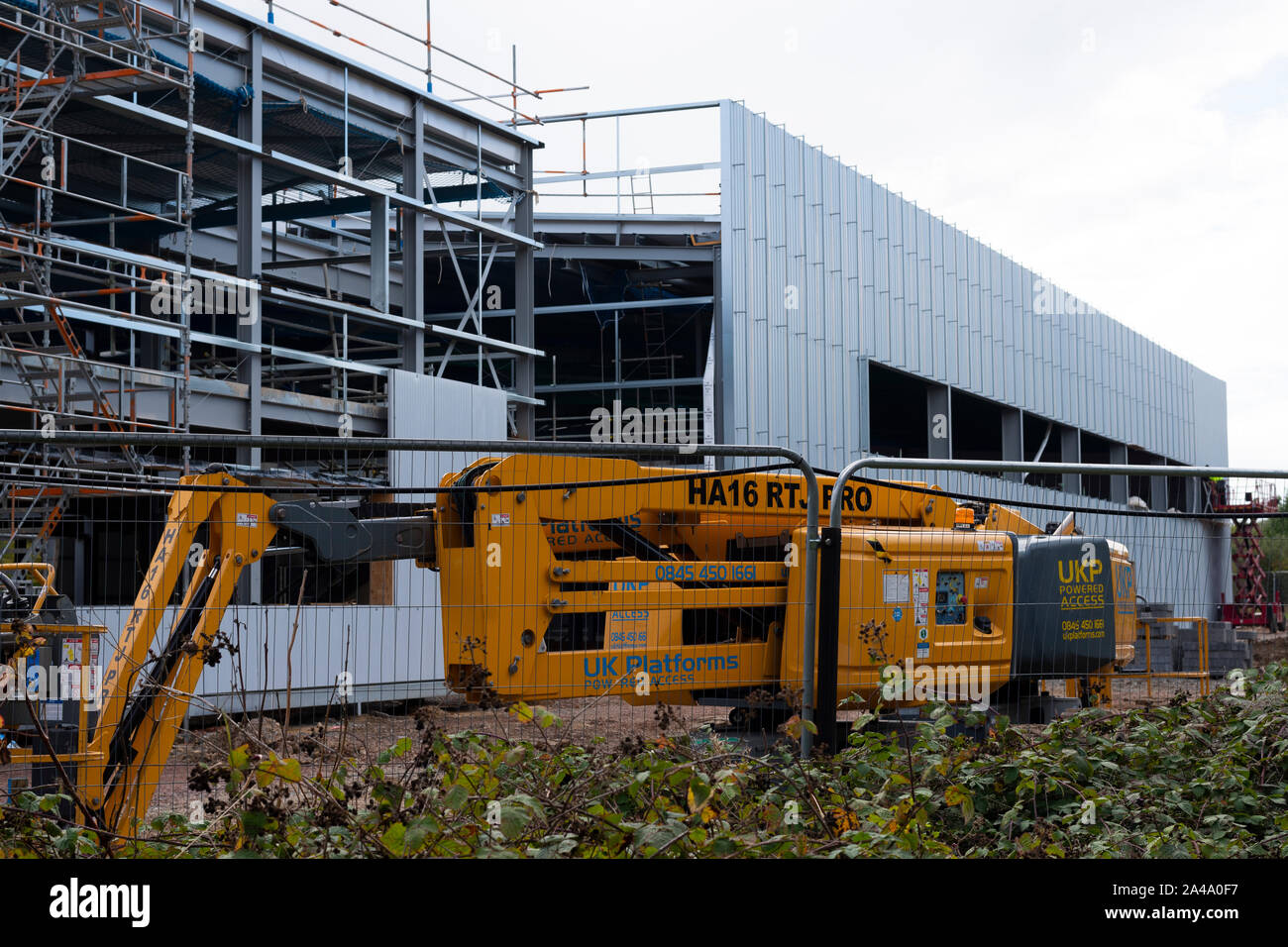 Integral Powertrain Ltd’s new Technical Centre being built in Milton Keynes by Warwick Burt Construction Ltd Stock Photo