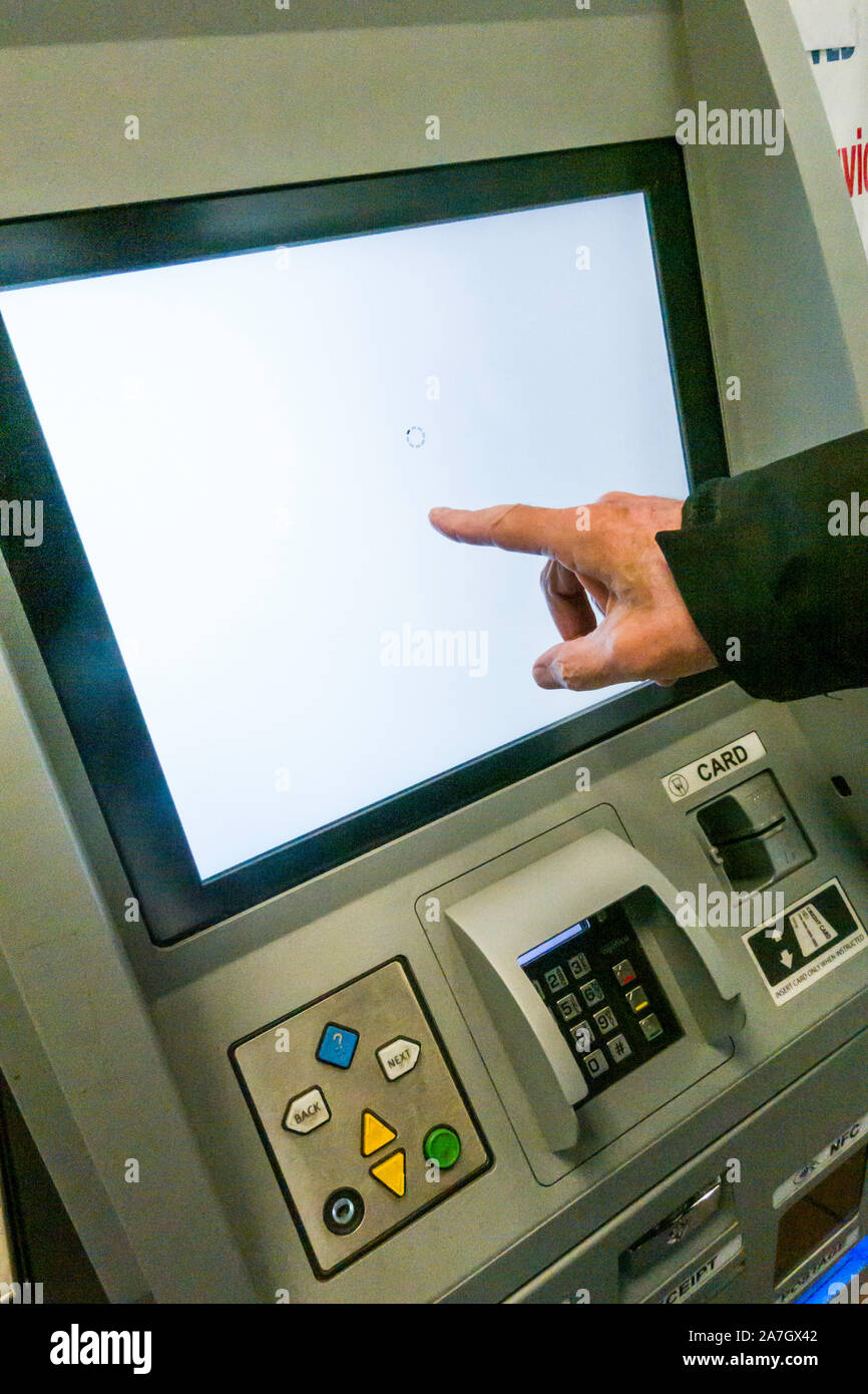 Automated Postal Center Kiosk, USPS, USA Stock Photo