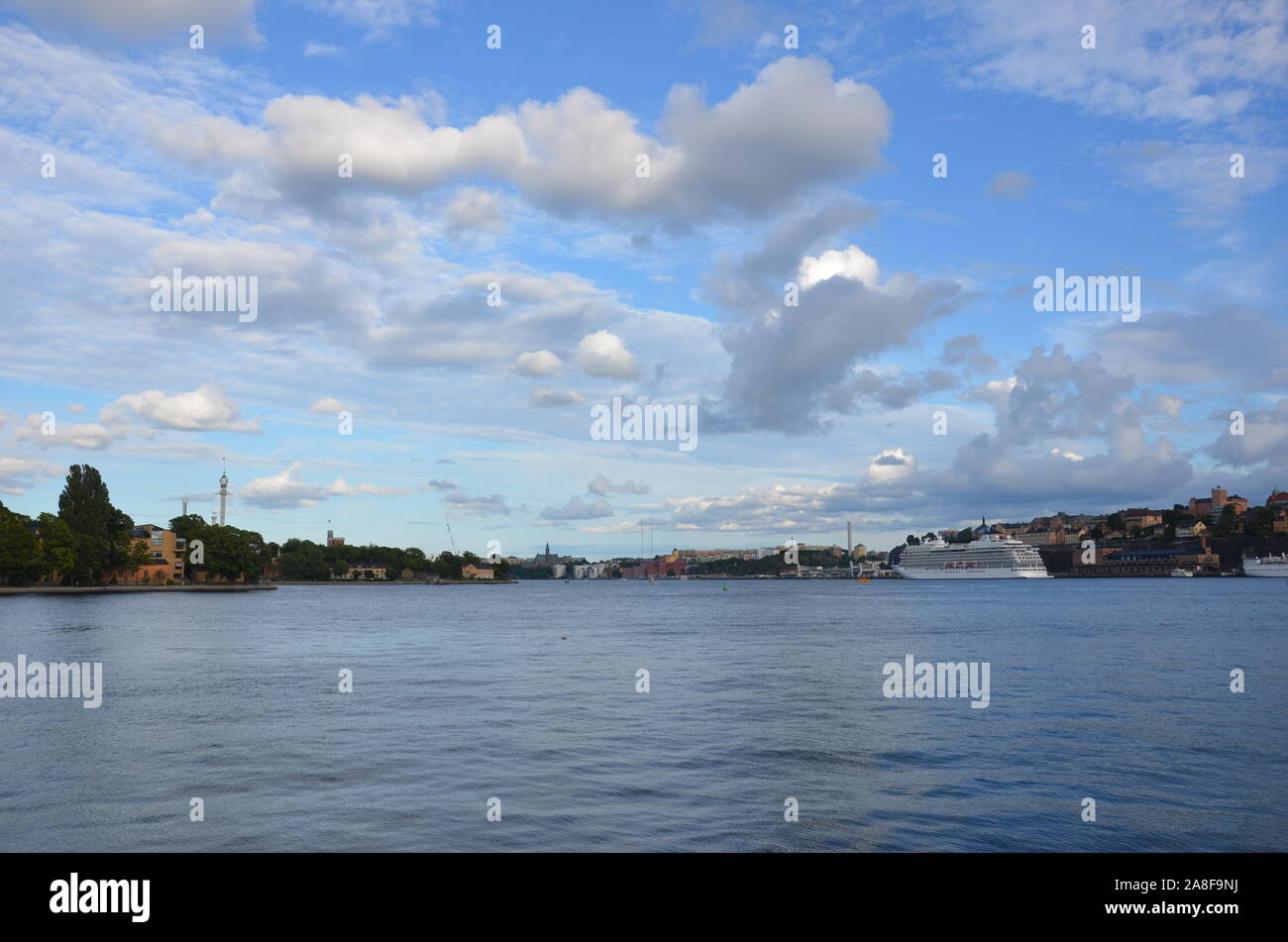 Stockholm Harbour Stock Photo