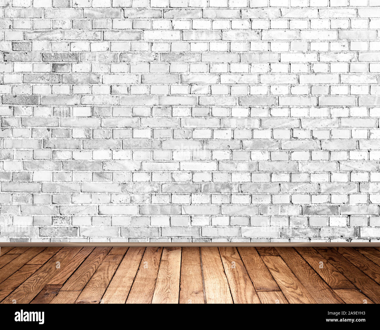 White brick wall Stock Photo