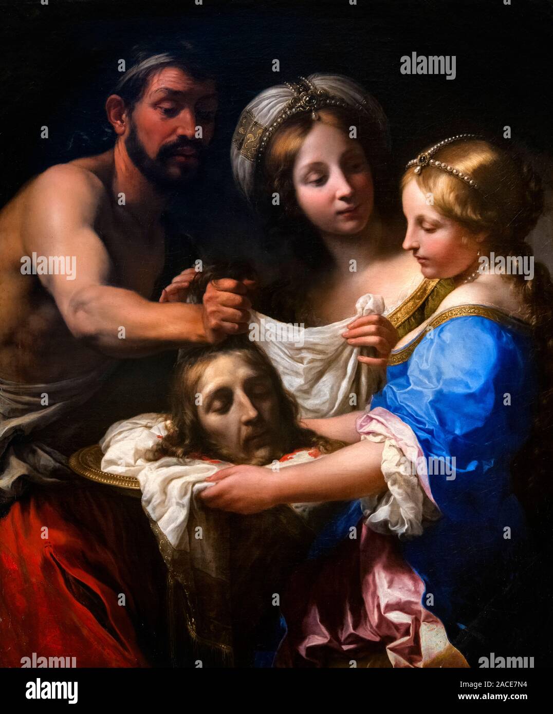 Salome with the Head of Saint John the Baptist by Onorio Marinari (1627-1715), oil on canvas, 1670s Stock Photo