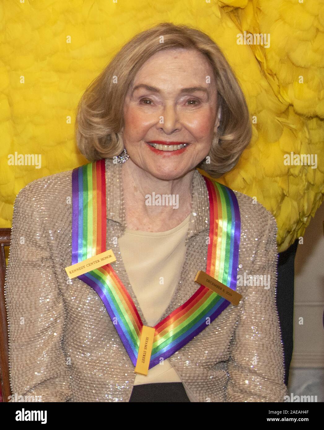 Washington DC, USA. 07th Dec, 2019. Sesame Street co-founder Joan Ganz ...