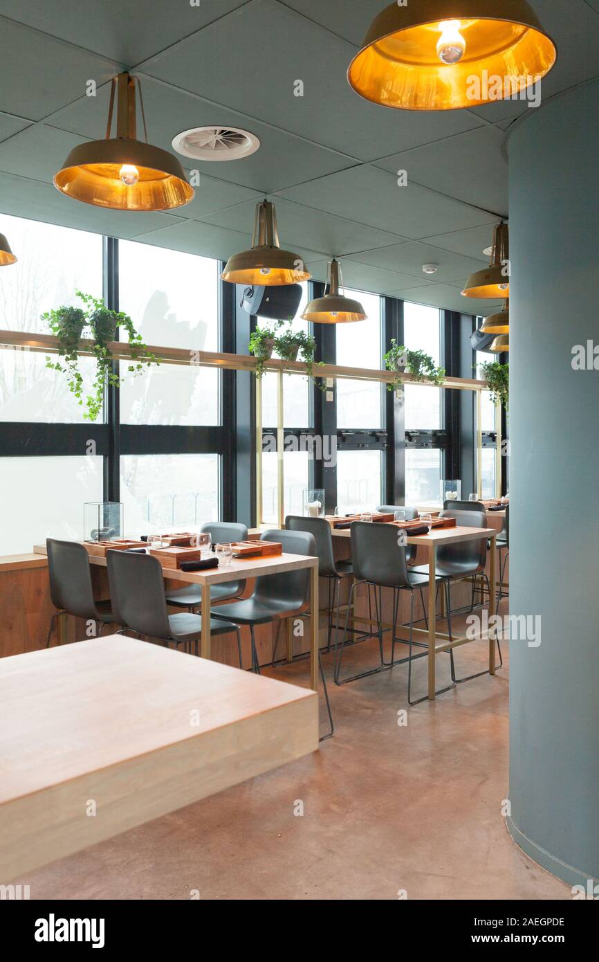 interior of the restaurant wolf atelier, amsterdam the netherlands Stock Photo