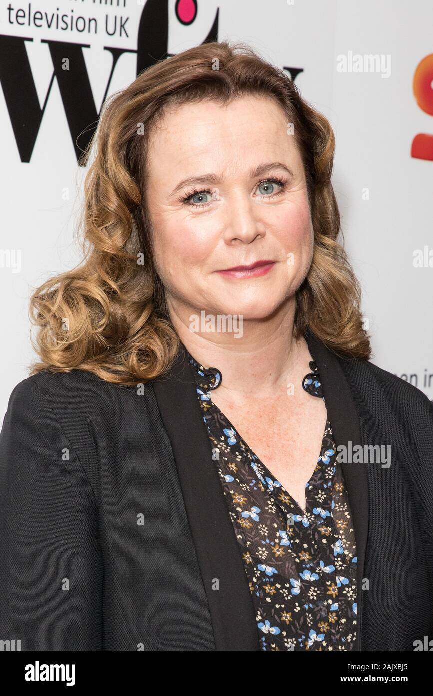 Guest arrivals for the Women in Film & TV Awards 2019 at the London Hilton Park Lane Featuring: Emily Watson Where: London, United Kingdom When: 06 Dec 2019 Credit: Phil Lewis/WENN.com Stock Photo