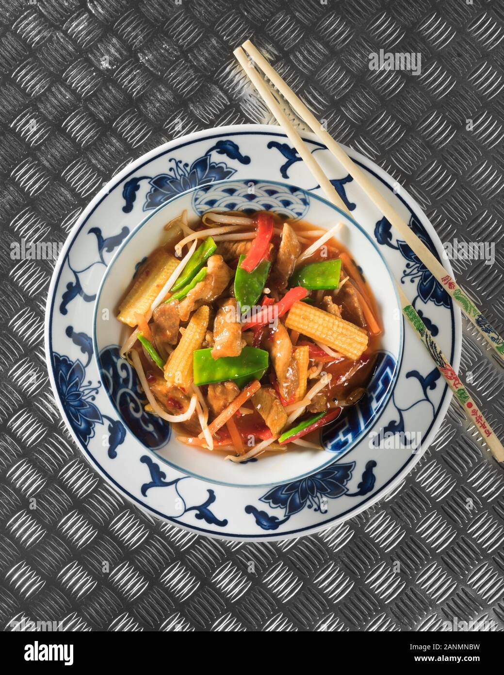 Chop suey. Chinese American stir fry. Stock Photo