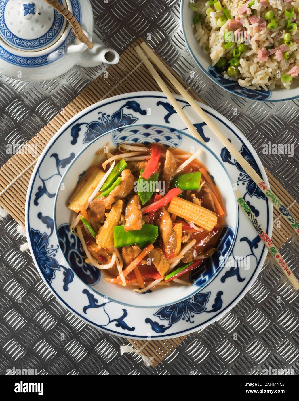 Chop suey. Chinese American stir fry. Stock Photo