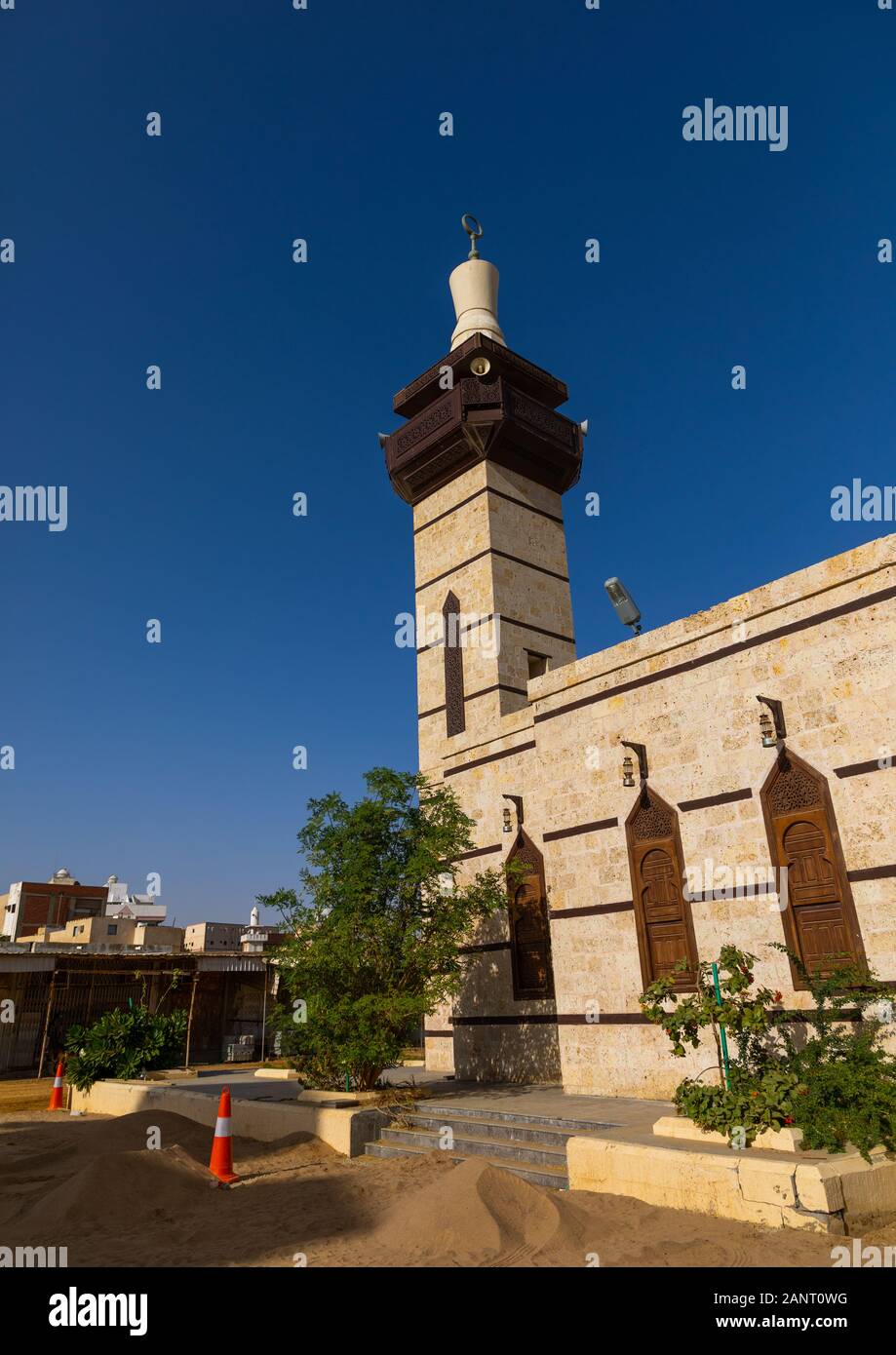 Mosque in the old town, Al Madinah Province, Yanbu, Saudi Arabia Stock Photo