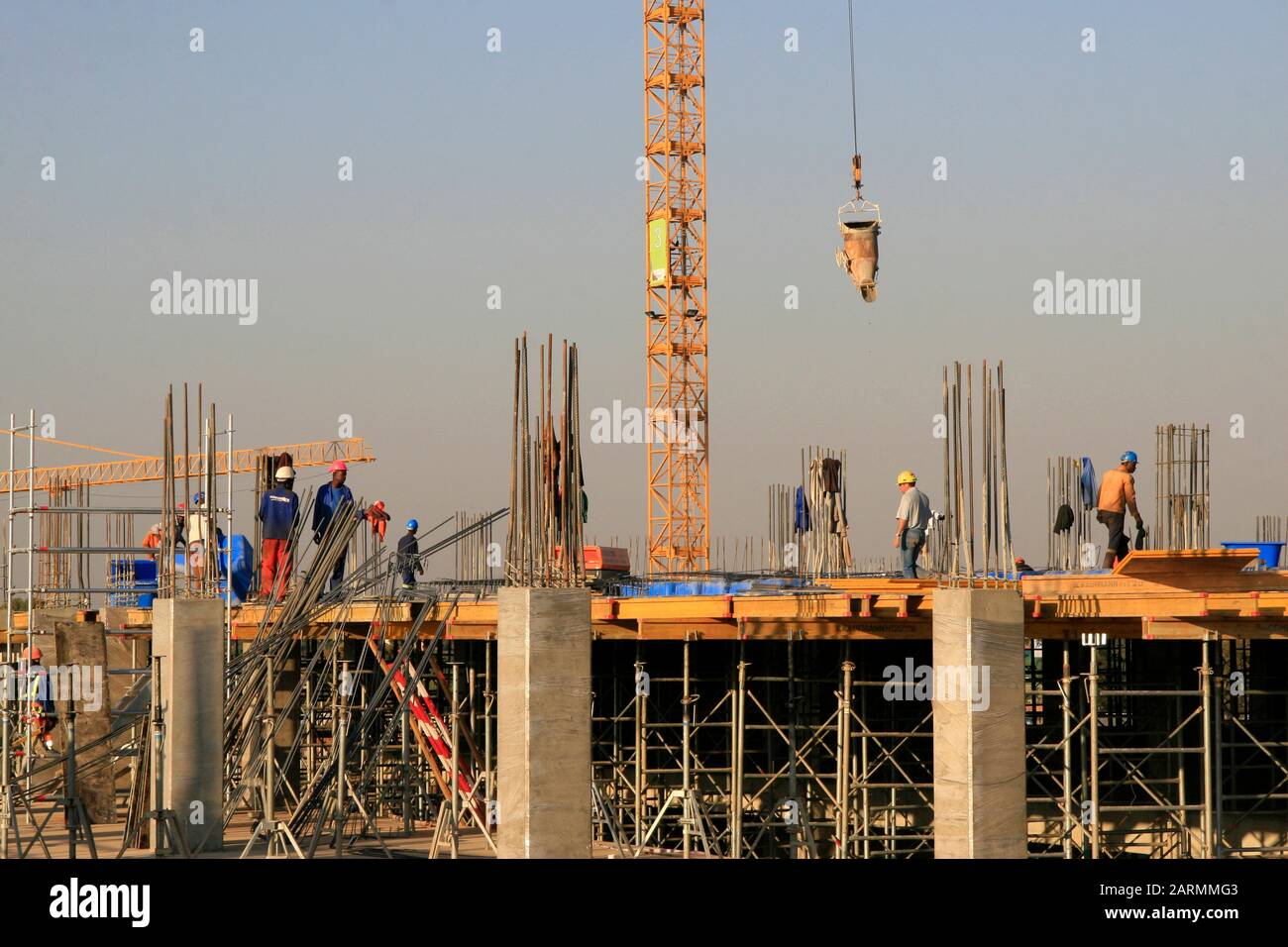 The villa mall when it began with construction during initial building ...