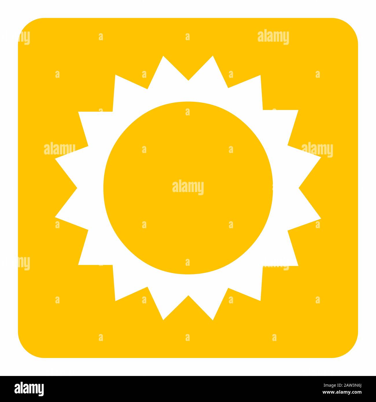 Sun icon illustration Stock Vector