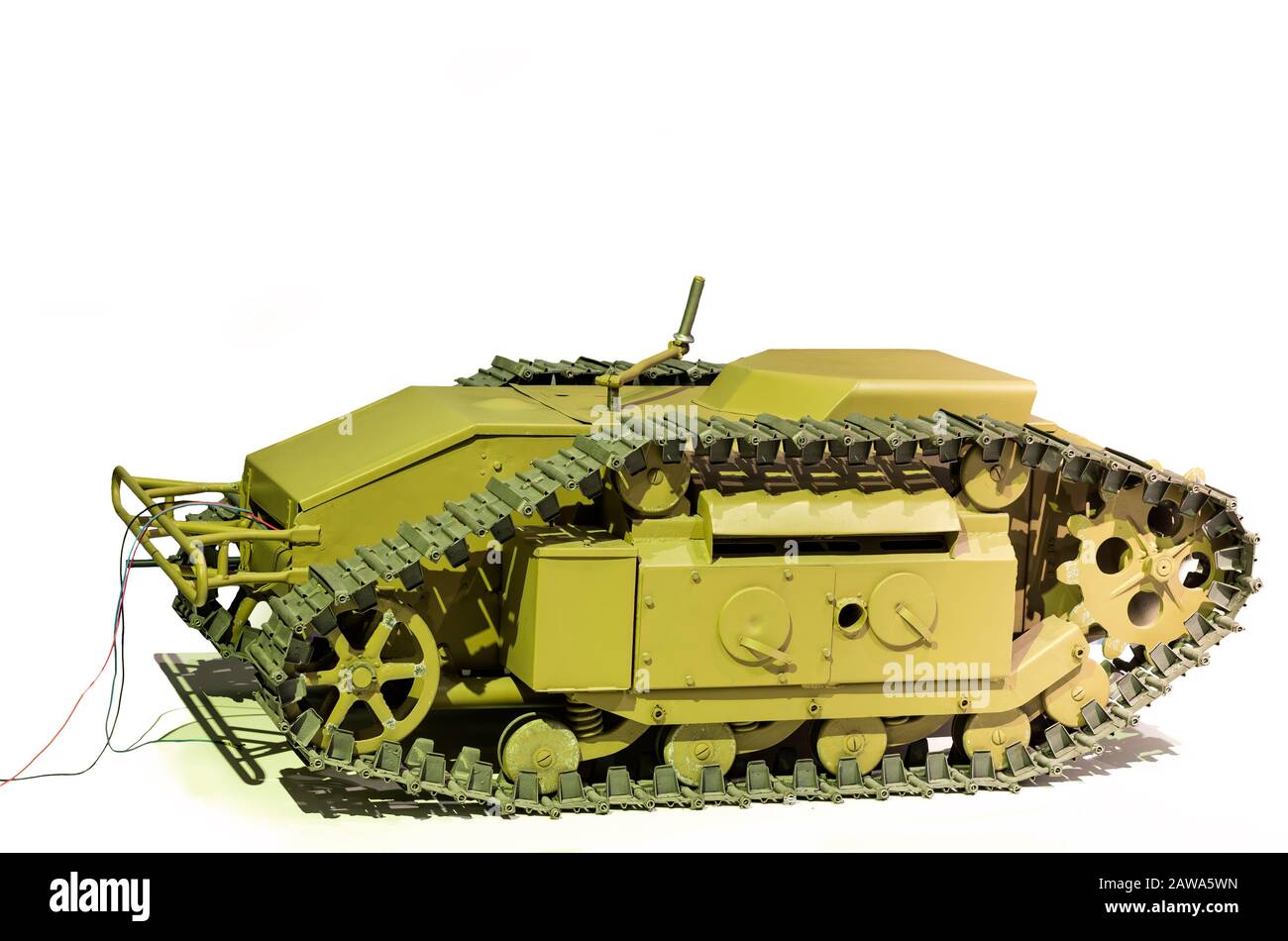 German ground vehicle - Goliath - tracked mine. Demolition vehicle, used during World War II by the Wehrmacht. Stock Photo