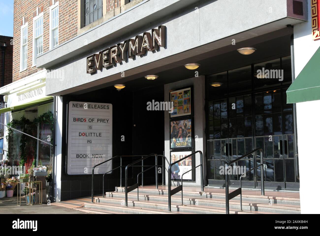 Everyman Cinema Esher, 22 High Street Esher Surrey KT10 9RT - February 2020 Stock Photo