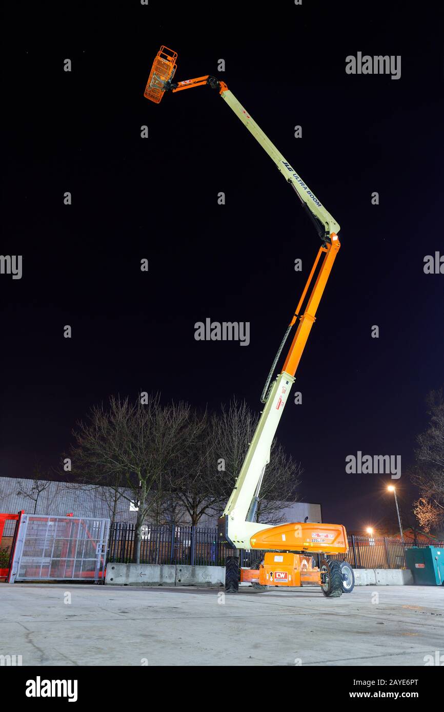 JLG 1250 AJP Ultra Boom work platform, for working at heights Stock Photo