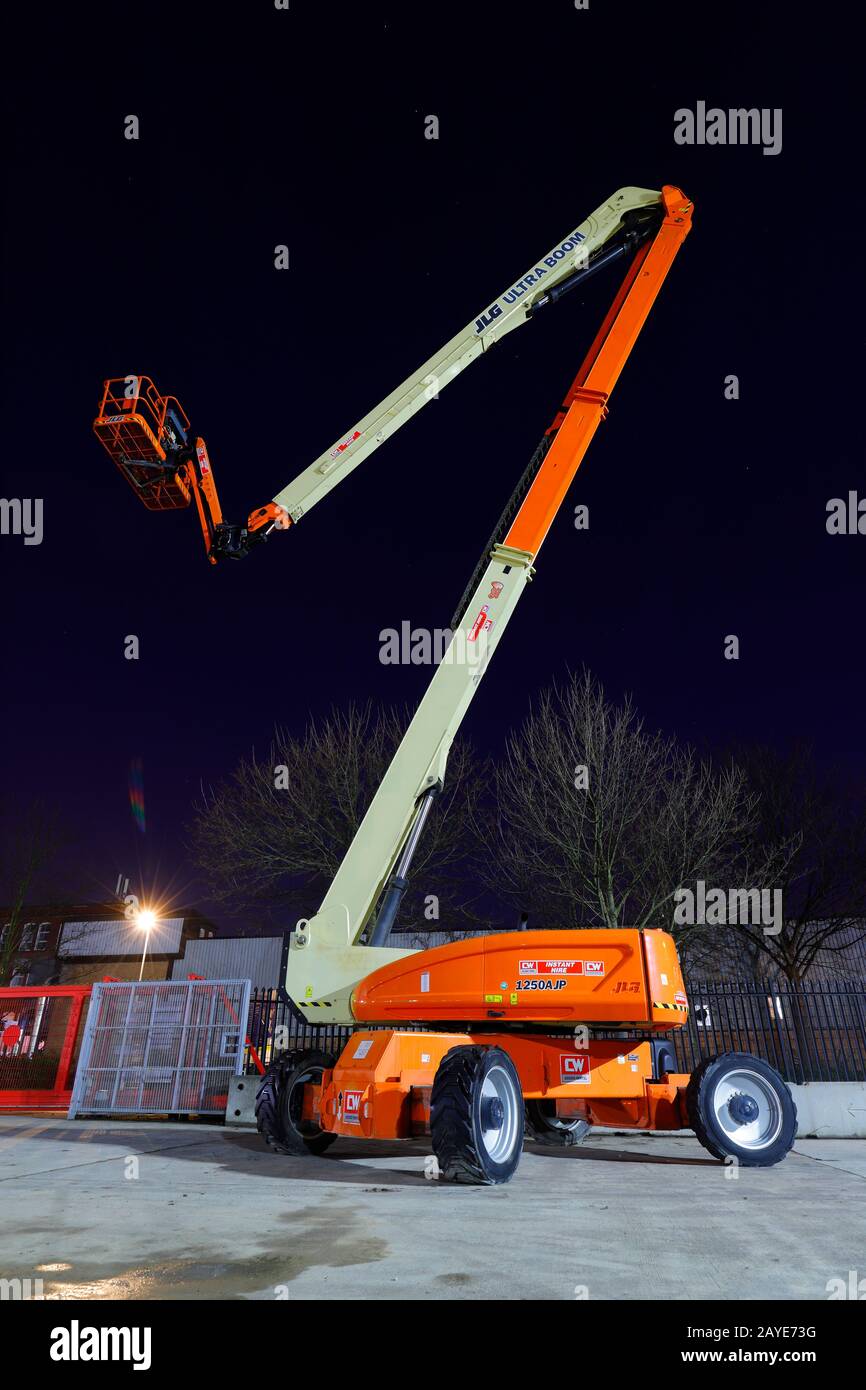 JLG 1250 AJP Ultra Boom work platform, for working at heights Stock Photo