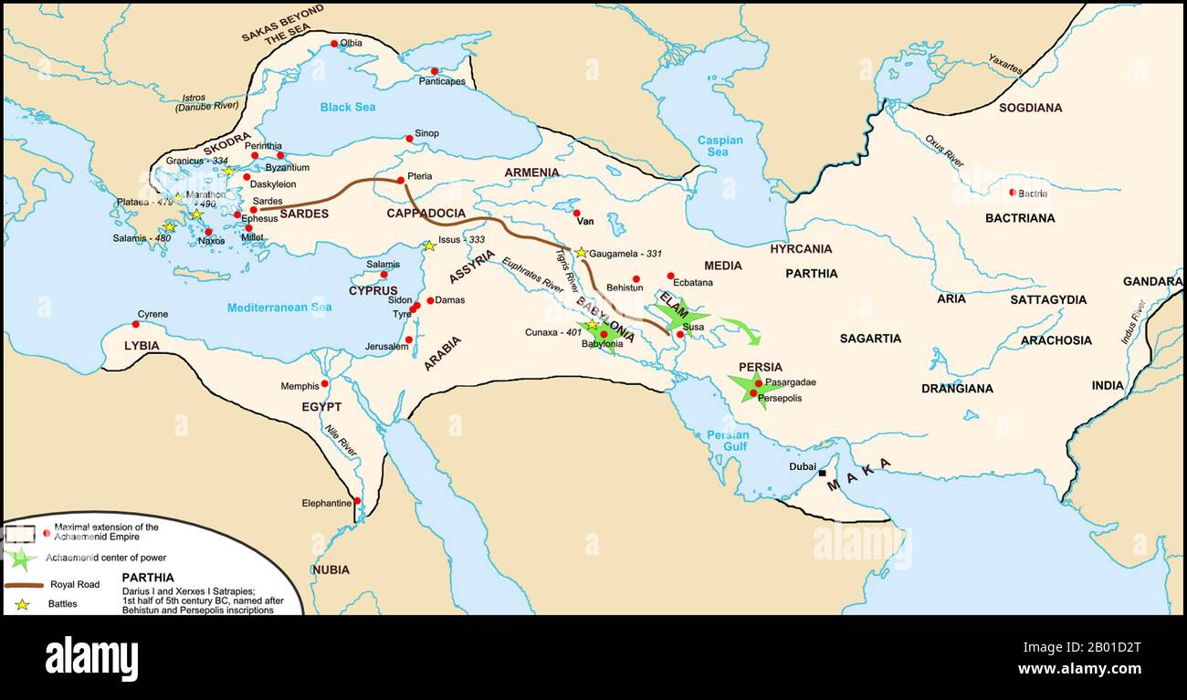 Persian Empire Map Timeline