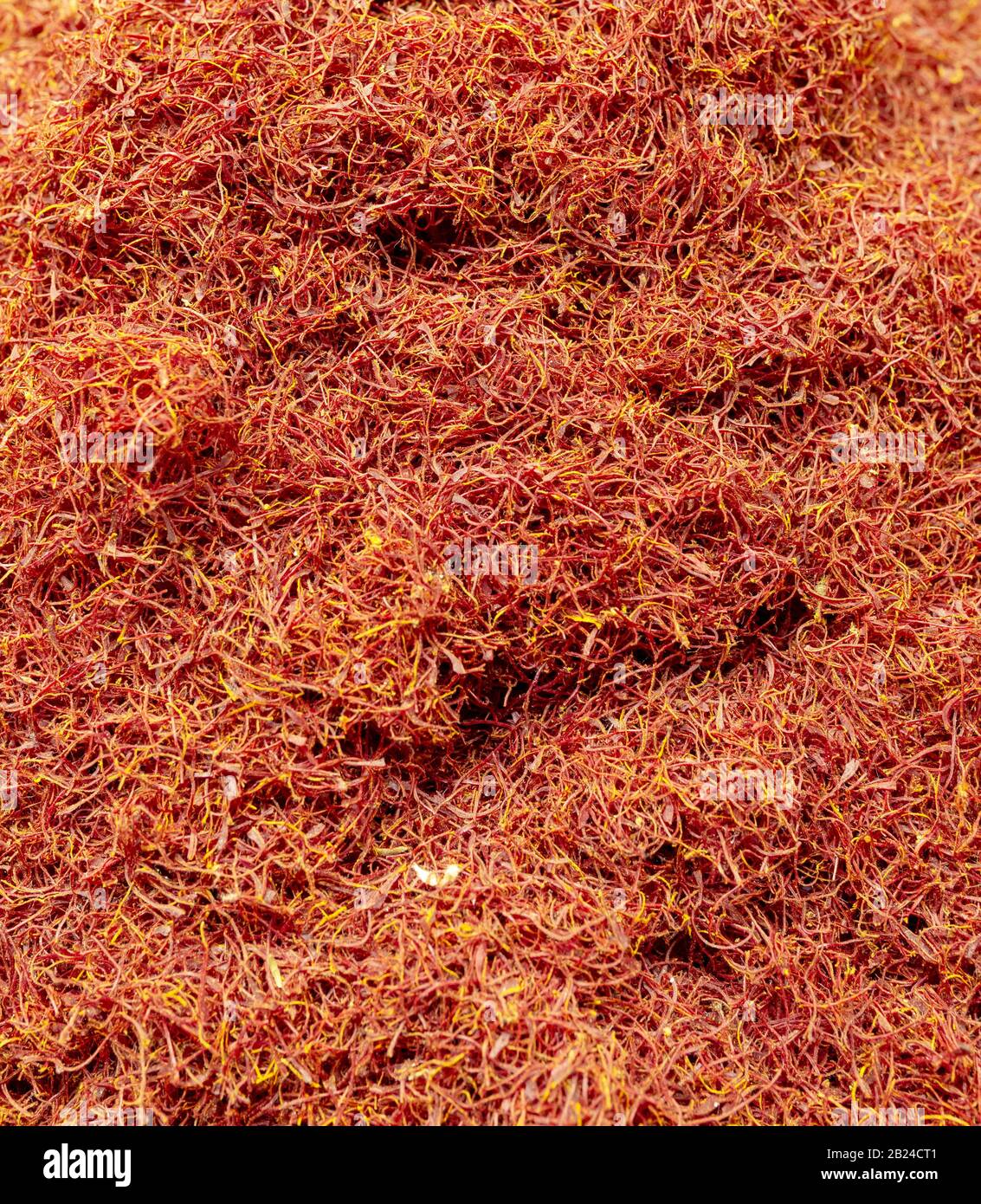 Iranian saffron (safran) at the Egyptian Bazaar in Istanbul, Turkey. Stock Photo