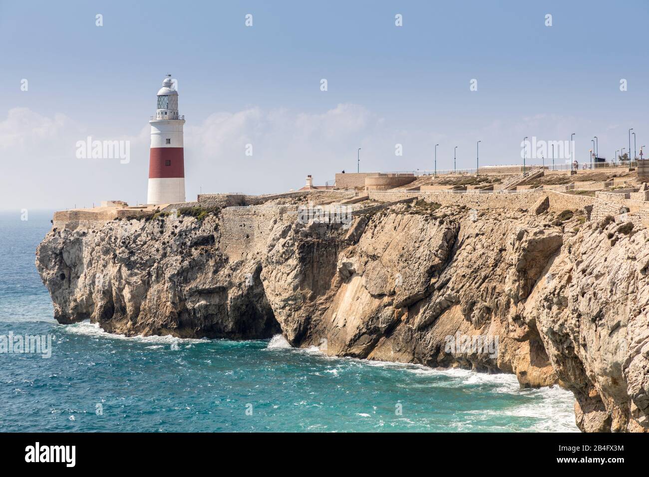 Trinity House Lighthouse, Europa Point, Gibraltar Stock Photo