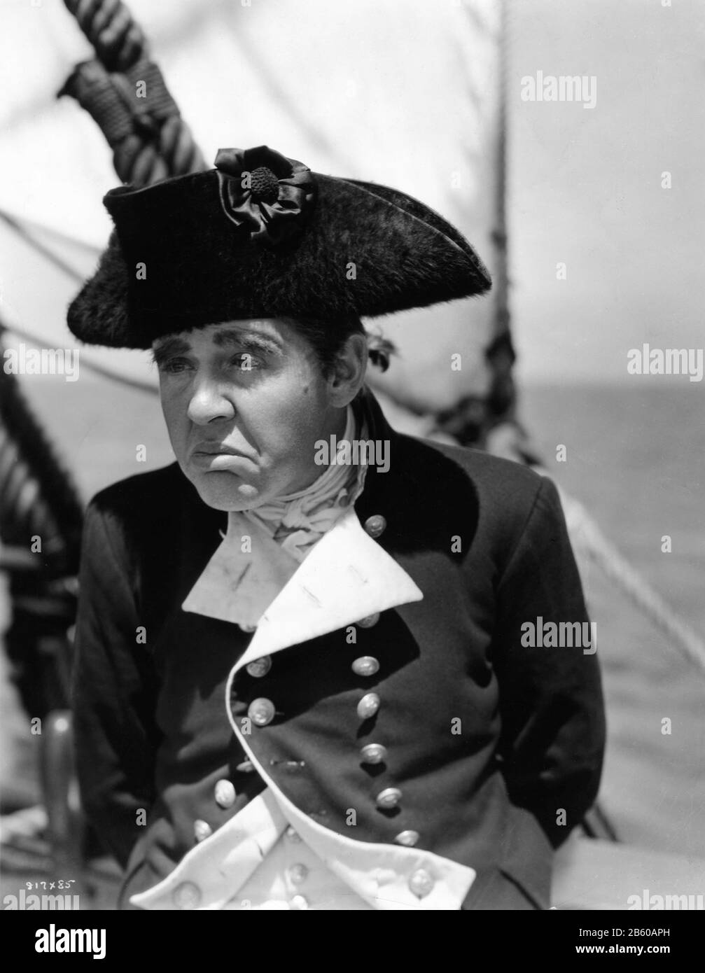 CHARLES LAUGHTON Portrait as Captain William Bligh in MUTINY ON THE BOUNTY 1935 director FRANK LLOYD book Charles Nordhoff and James Norman Hall Metro Goldwyn Mayer Stock Photo