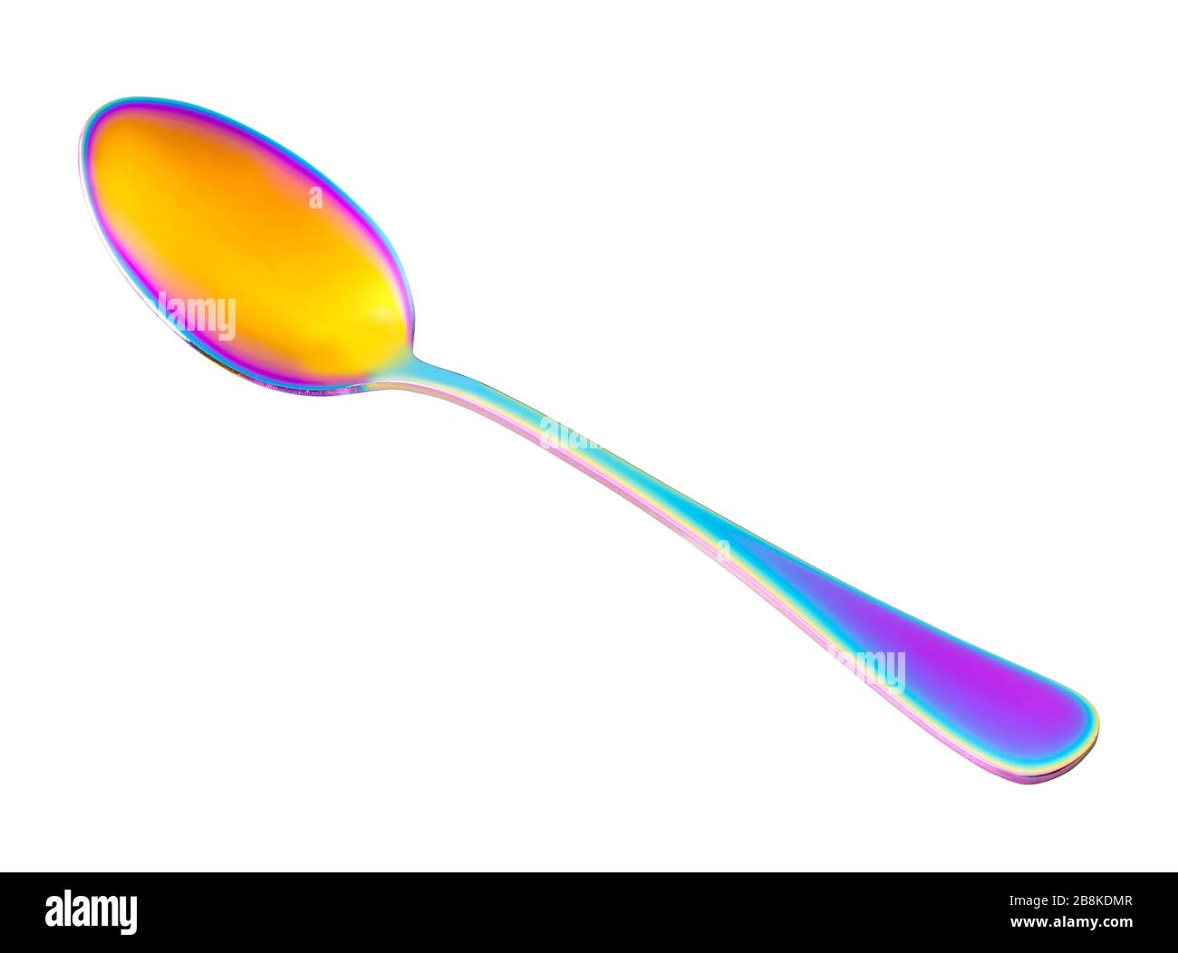 Multicolored spoon. Stock Photo