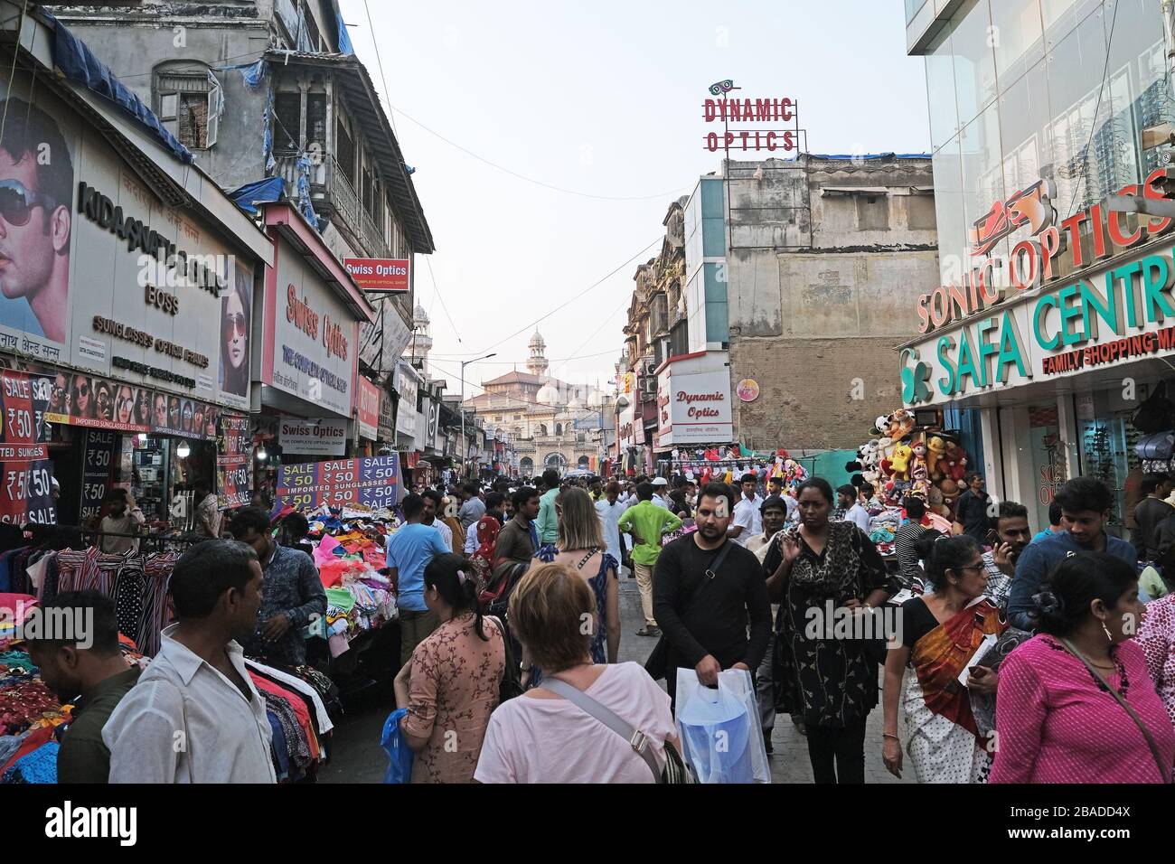 Crawford market area in Mumbai, India Stock Photo