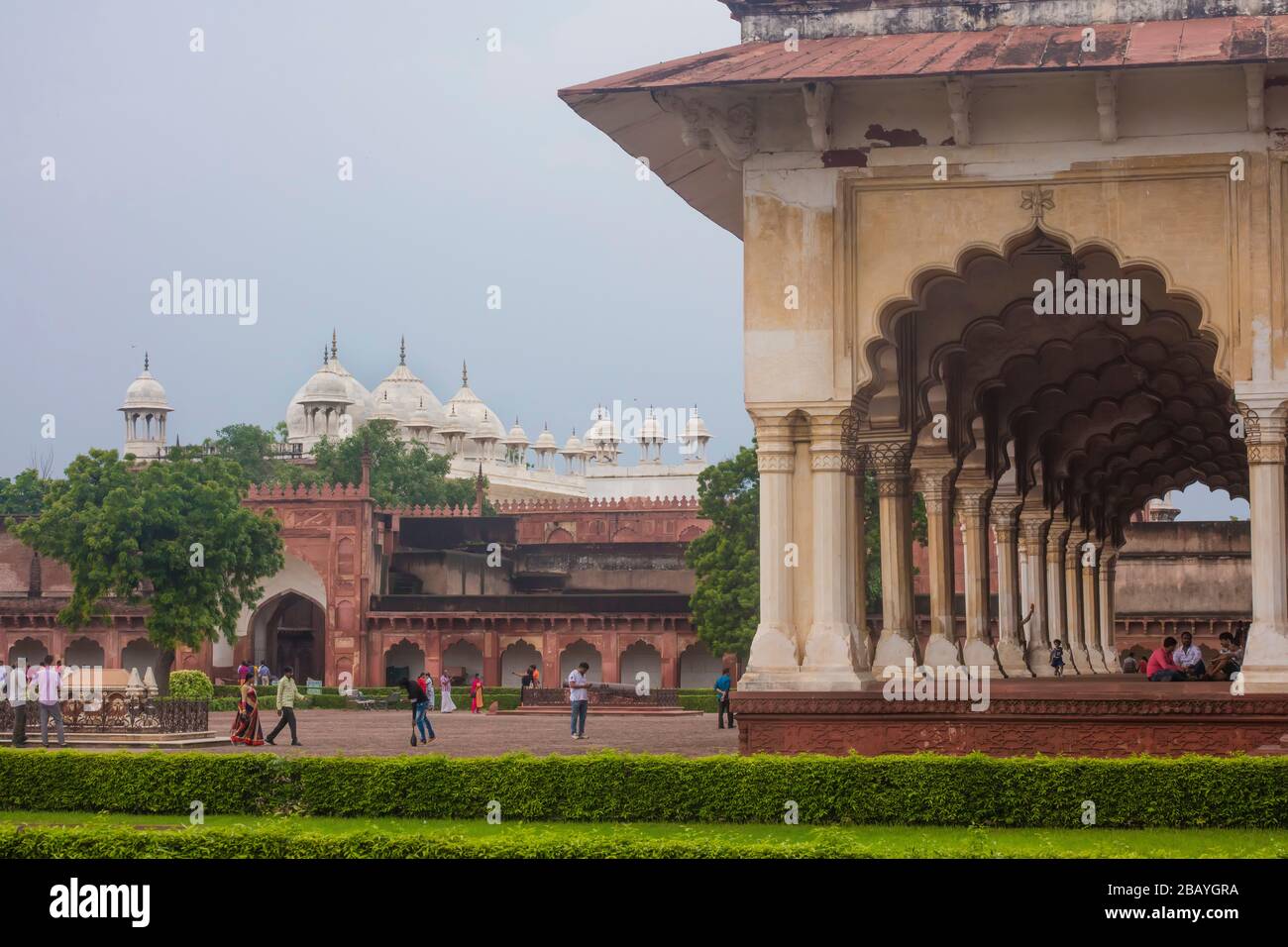 Red Fort, Agra, Uttar Pradesh, India Stock Photo